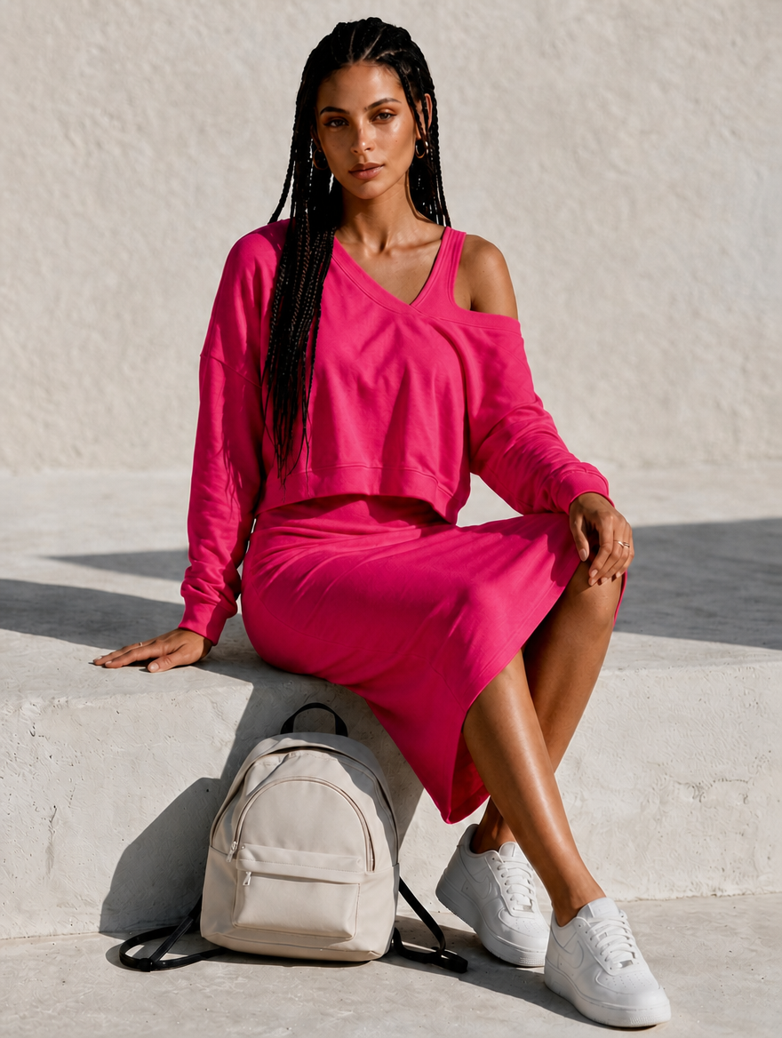 VECCHIO conjunto santorini Rose red