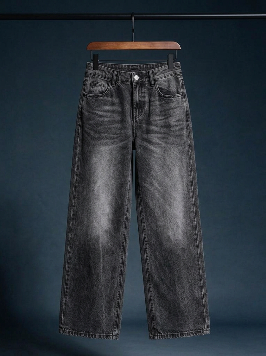 VECCHIO pantalon wide-leg capri black and gray percha